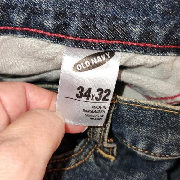 Mens Old Navy Jeans Dark Wash Loose fit 34x32 - Picture 5 of 5